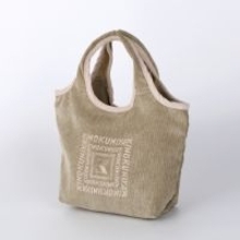 紀ノ国屋「コーデュロイミニバッグ」新登場！　便利なファスナー付き＆落ち着いた色合いの全5種