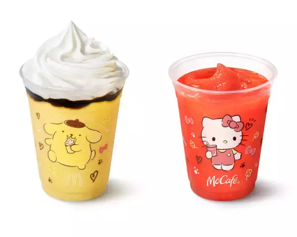 「サンリオ×「マクドナルド」がコラボ！　ジェラートみたいなスムージー登場へ」の画像