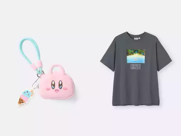 『星のカービィ』×「GU」コラボ！　リゾート気分のカービィたちをTシャツやパジャマにデザイン