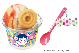 不二家「ミルキー」×「サーティワン」コラボは明日から！　ペコちゃんのグッズ付きメニューなど登場
