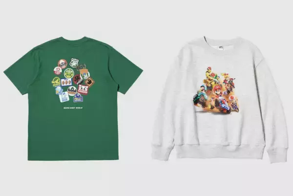 『マリオカート ワールド』×ユニクロ「UT」がコラボ！　レースの躍動感あふれるTシャツなど登場へ
