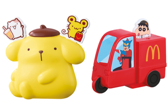 ハッピーセット「ポムポムプリン」＆「クレヨンしんちゃん」第2弾は明日から！　全6種のラインナップをおさらい