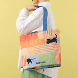 「カフェ・ベローチェの「黒ねこエコバッグ」が超かわいい！　1つで4通りの柄が楽しめる全5種展開」の画像1