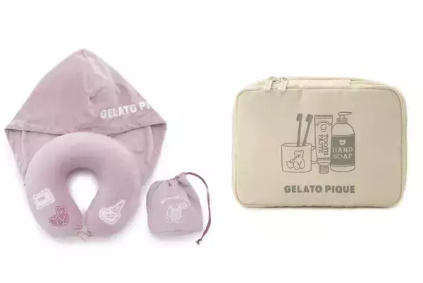 ジェラピケ「トラベルグッズ」登場！　ベアやアイスモチーフがかわいい「ネックピロー」など全9種