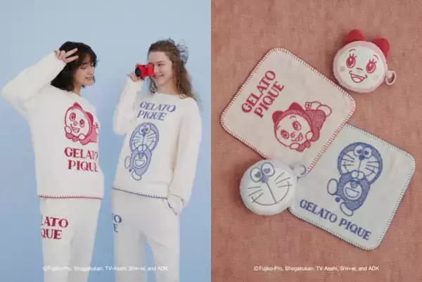 『ドラえもん』×「ジェラピケ」コラボ第2弾！ “なりきりニットシリーズ”や喜怒哀楽デザインが登場