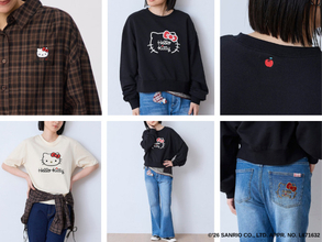 ハローキティ×ニトリ「N＋」が初コラボ！　チェック柄シャツやデニムパンツなど展開