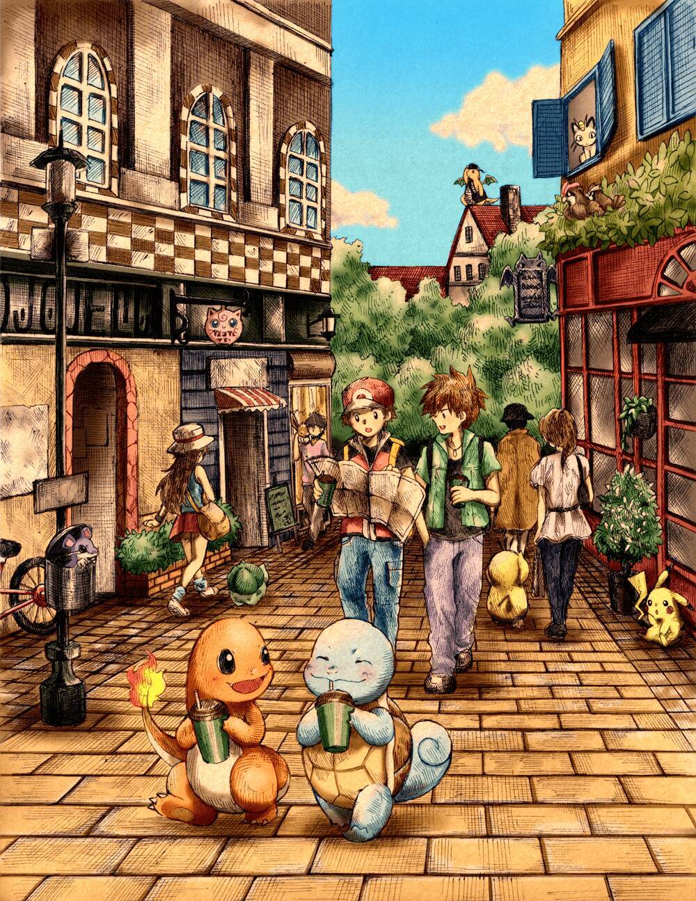 まるで絵本みたい ポケモンの世界を優しいタッチで描いたイラストに心が温まる 2015年11月20日 エキサイトニュース