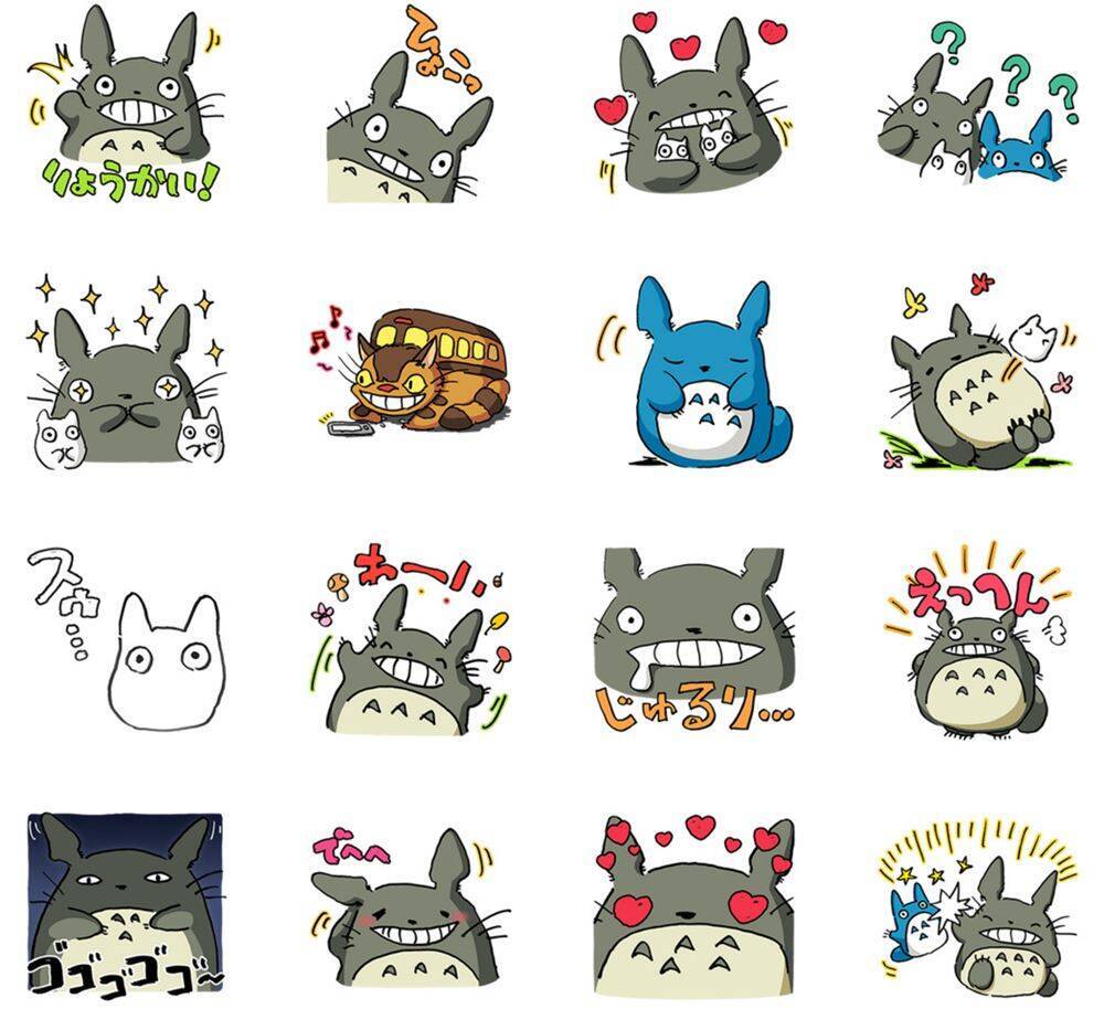 サツキとメイも大喜び ジブリ初のlineスタンプ となりのトトロ にファン歓喜 16年4月16日 エキサイトニュース