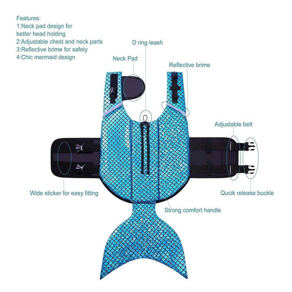 犬専用の マーメイド ライフジャケット が最強にかわいい 19年6月16日 エキサイトニュース