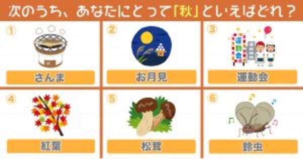 心理テスト 性格診断 あなたにとって 秋 といえば何 年9月16日 エキサイトニュース