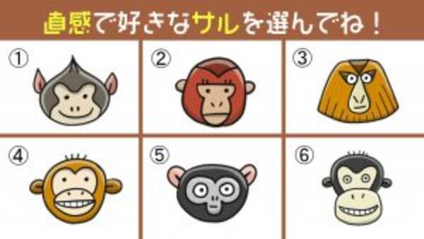 心理テスト 選んだおサルさんでわかる あなたの性格の めんどくさがり屋レベル 年12月19日 エキサイトニュース