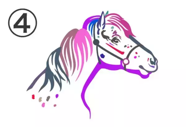 「【心理テスト】直感が導く「性格」診断！好みな色の馬を選んでね」の画像