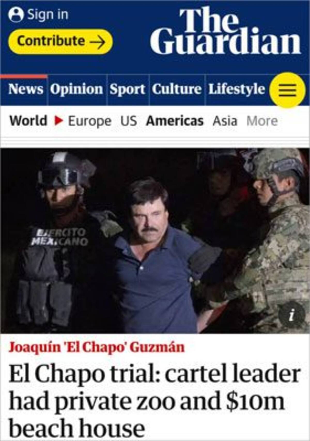 プライベート動物園に 若返り手術まで メキシコ人 麻薬王 の豪華ライフをかつての右腕が暴露 18年12月6日 エキサイトニュース
