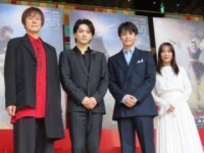 舞台「キングダム2」W主演　高野洸「1公演で水2リットル飲む」　三浦宏規「飛び散る汗を体感しにきて」