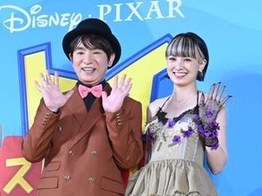 「おしどり夫婦だ！」濱口優＆南明奈夫妻　手を取り合ってレッドカーペット登場「トイ・ストーリー5」は「初めて子供と見れる」とワクワク