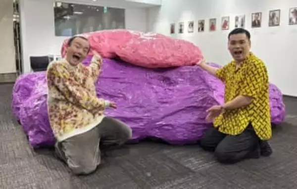 ななまがり　架空下ネタ「ギンモ」の巨大オブジェクトを制作「お子さまの目に入れても大丈夫」引取先も募集