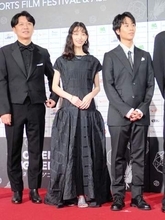 森川葵　リバーシブルのロングドレスで高輪ゲートウェイに降臨！「後ろを前にしても着ることができるんですよ」　高比良くるま監督を絶賛「すごく分かりやすくていい監督」