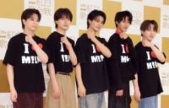 M！LK　おそろいTシャツで団結　初出場の紅白で台本争奪戦？　山中柔太朗「誰が持ち帰るか」