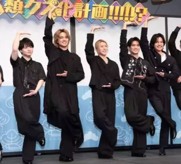 Aぇ！group　来月公開の映画「おそ松さん」に自信「ジメジメした気持ちを笑い飛ばして」　正門良規は木村拓哉のモノマネも「台本です！」
