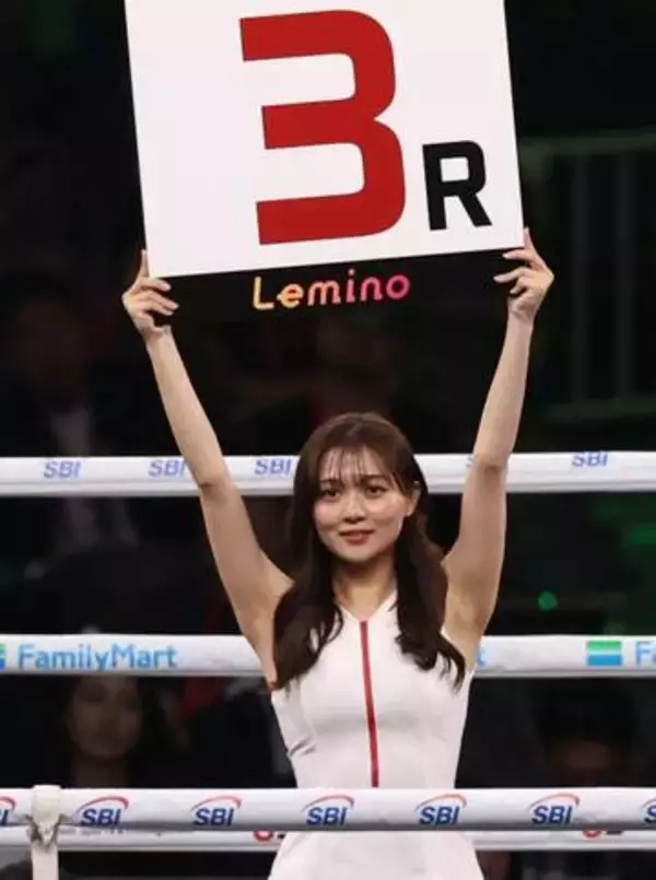 歴史的一戦でラウンドガールのモデル美女「3万人ありがとうございます♥」と感謝投稿　父は元プロ野球名捕手　SNS「おめでとうございます」「応援しております♥」