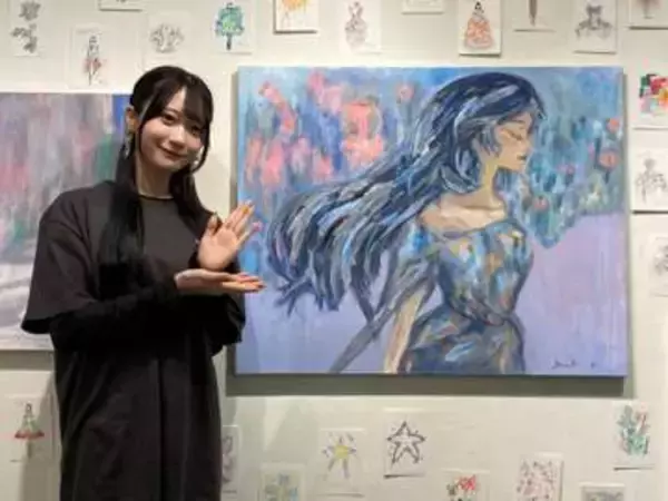 Rain　Tree橋本真希　初挑戦の油絵でF30号の大作をお披露目「本当に終わりが見えなかった」