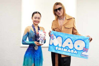 YOSHIKIがフィギュア島田麻央を急きょ現地で応援　試合後にサプライズで対面「すばらしかった」