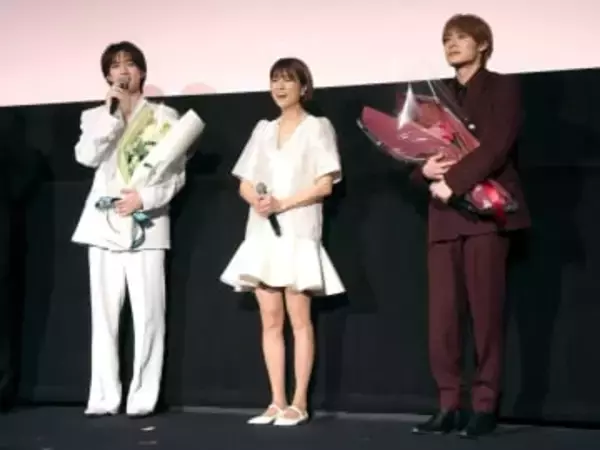 M！LK・山中柔太朗＆高松アロハ　サプライズ登場hitomiと「LOVE　2000」コラボ「幸せです」