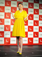 身長176センチのゆうちゃみ「一番高くなりたい」目標はモデル界の頂点　鮮やか黄色ワンピで魅了