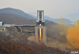 「核戦争抑止力を強化」北朝鮮、ＩＣＢＭ新型エンジン実験か