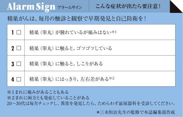 自己触診で早期に発見を 30代で発症する精巣がん 11年3月14日 エキサイトニュース