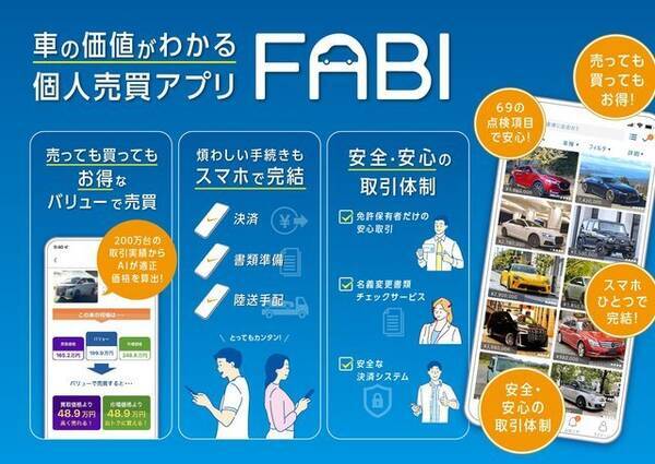 車の価値がわかる個人売買アプリ Fabi が正式リリース 22年10月3日 エキサイトニュース