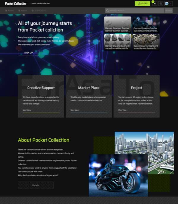 ブロックチェーンを活用し3dcgデータ等の大量保存 2次創作 2次流通 販売ができるwebサイトが開発 年12月7日 エキサイトニュース