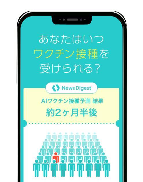 Newsdigest ワクチン接種時期をaiが予測する Aiワクチン接種予測 機能を公開 21年2月15日 エキサイトニュース