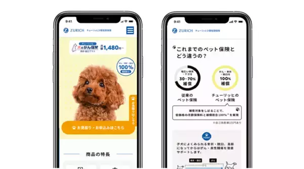 犬の健康管理アプリ「onedog」、チューリッヒのペット保険「犬のがん保険（骨折・脱臼プラス）」と提携