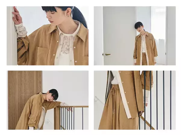 「サスティナブルファッションブランドfor/c（フォーシー）           2026 autumn / winter Autumn style through layering」の画像