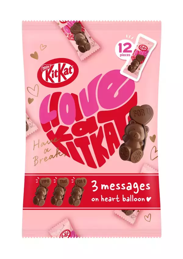 「今年は“推しベアー”で楽しむバレンタインを提案　思わず独り占めしたくなる可愛さの“クマ型キットカット”で想いを届けよう　「キットカット ハートフルベアー」1月13日（火）よりシーズン限定で販売開始！」の画像