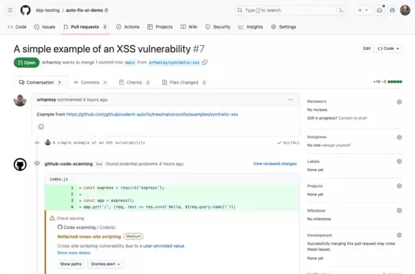 「GitHub Advanced Securityの新機能、AIを駆使したアプリケーションセキュリティテストを発表～これまで以上に効率的にソースコードの保護を実現～」の画像