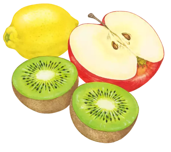 「パウチ入り冷凍フルーツ「アヲハタ　まるかじゅり」シリーズから「キウイ＆アップル　レモンピール入り」を発売」の画像