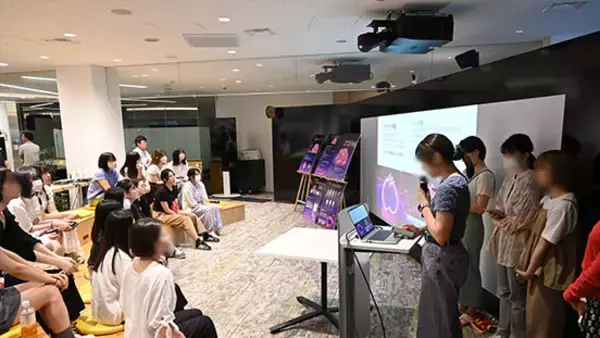 「【産学連携】2024年度 共立女子大学×東和エンジニアリング「春日居の桃をテーマに地域循環SDGsに向けた産学連携授業」の集大成となる完成発表会を開催」の画像