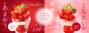 ― 初登場「フルーツマチェドニアサンデー」など全11品―デニーズ、旬の国産いちごを贅沢に味わう「いちごデザート」2026年1月14日（水）販売開始