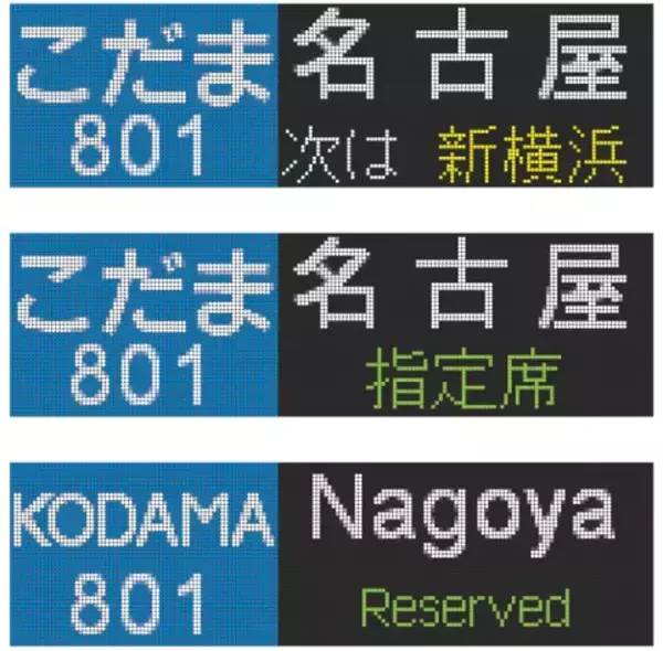 「【BLUE BULLET開店1周年記念】いつもの行先から、珍しいあの表示も。N700系・N700S行先表示器キーホルダーを新発売！」の画像