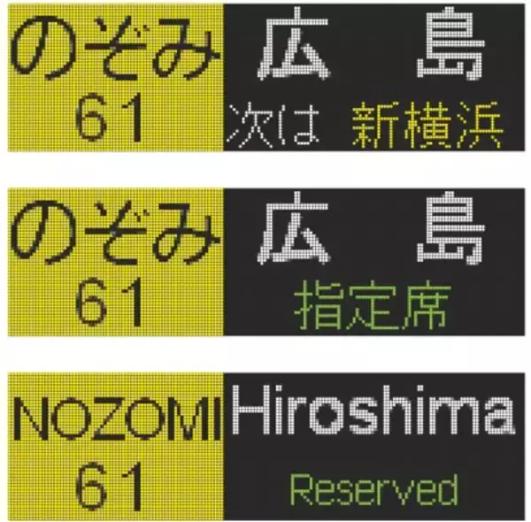 「【BLUE BULLET開店1周年記念】いつもの行先から、珍しいあの表示も。N700系・N700S行先表示器キーホルダーを新発売！」の画像