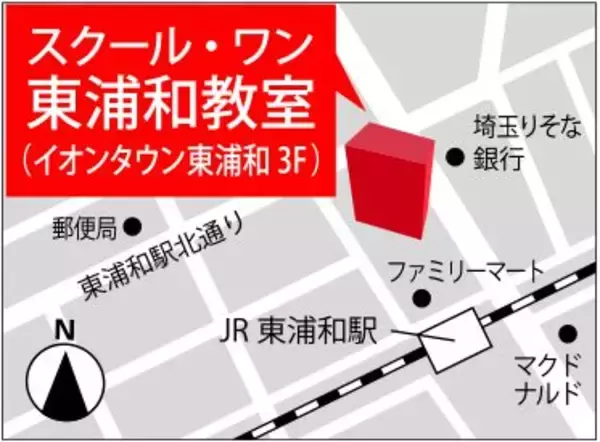 「新設の「イオンタウン東浦和」内にグランドオープンと同時開校12年連続年内合格2,000名突破の京進の個別指導、東浦和教室が3月28日開校」の画像