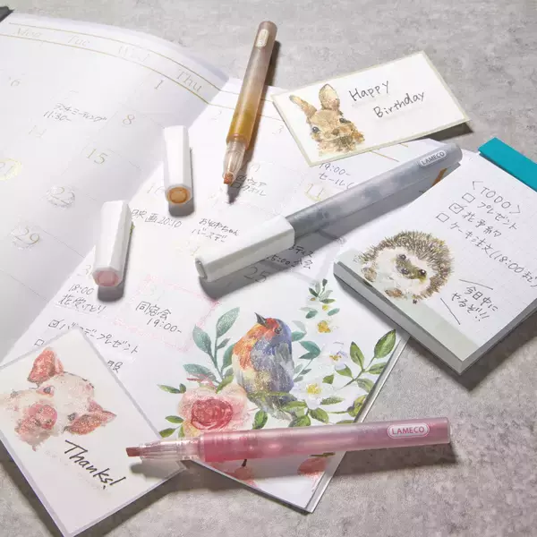 「ラメだけの不思議なマーカー！文字やイラストに塗るだけで簡単にラメ加工ができる『ラメコ』2月上旬発売」の画像