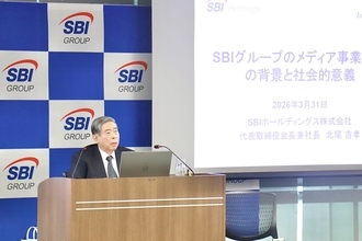 NEXYZ.グループから3者登壇、SBIネオメディア生態系の記者会見