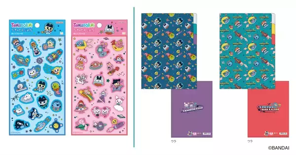 「発売30周年を迎える『たまごっち』記念アートを使用した文具雑貨シリーズを5月下旬より発売」の画像