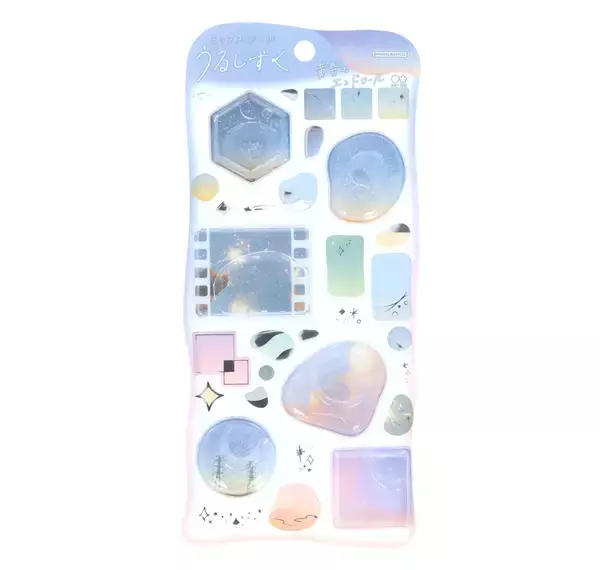 「“うるうる×キラキラ”異素材ミックスで楽しむ　しずくのようなシール『うるしずく』新発売」の画像