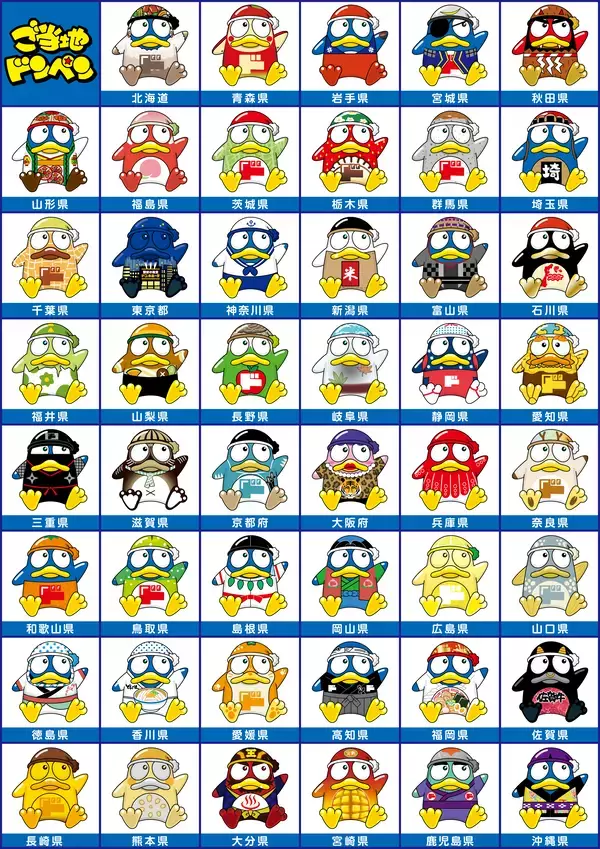 「ドンキPOPライター渾身の驚作、新・ご当地ドンペン誕生！全47種『ご当地ドンペンフィギュア』を地域限定で順次発売」の画像