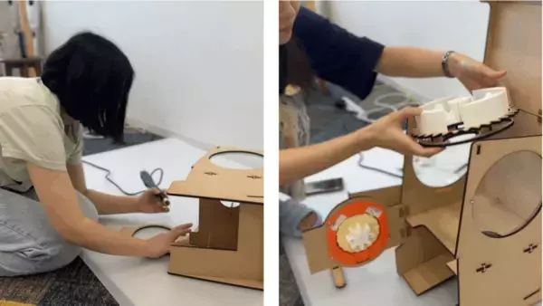 「【金城学院大学】カプセルから、ねこのおやつ！？学生制作のオリジナル販売機で地域猫を支援」の画像