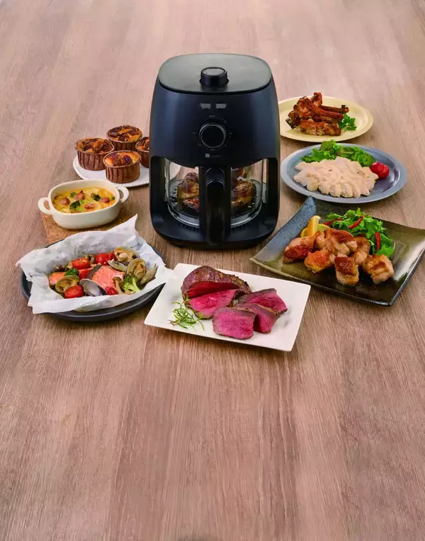 中が見えて調理しやすい！グリル調理やお菓子作りにも使えるノンオイルフライヤーをエディオンとニトリで販売開始！